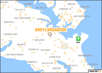 map of Maryland Manor