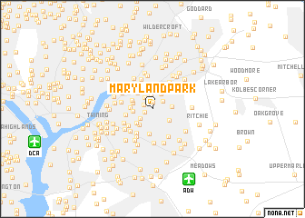 map of Maryland Park