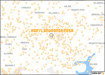 map of Maryland Ponderosa