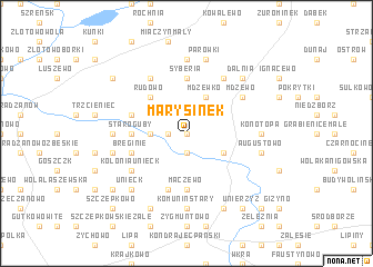 map of Marysinek