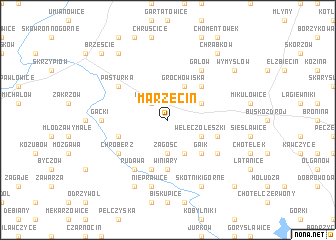 map of Marzęcin