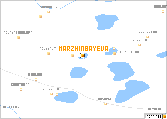 map of Marzhinbayeva