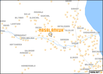 map of Mas̄alankūh