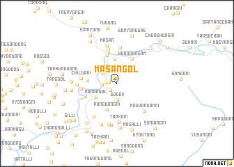 map of Masan-gol