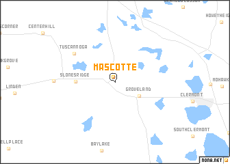 map of Mascotte