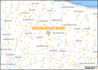 map of Māshak-e Şafādārī