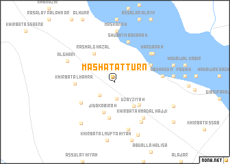 map of Masḩat aţ Ţurn