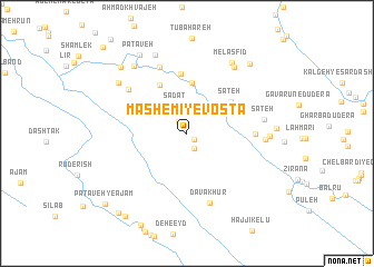 map of Māshemī-ye Vosţá