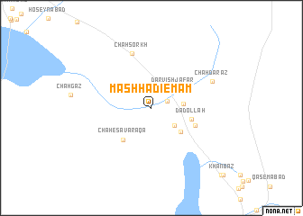 map of Mashhadī Emām