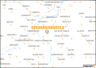 map of Mashhadī Ḩasanlū