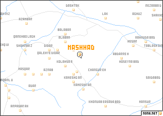 map of Mashhad