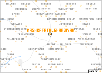 map of Mashrafat al Gharbīyah