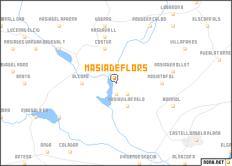 map of Masía de Flors