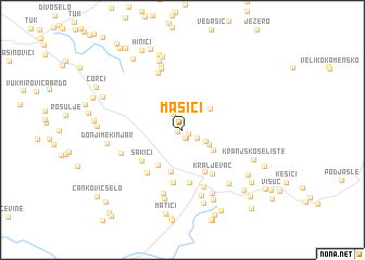 map of Mašići