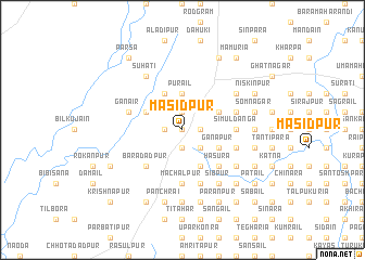 map of Masīdpur