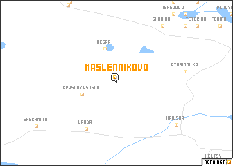 map of Maslennikovo
