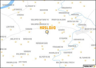 map of Maslovo