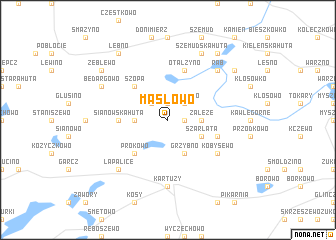 map of Masłowo