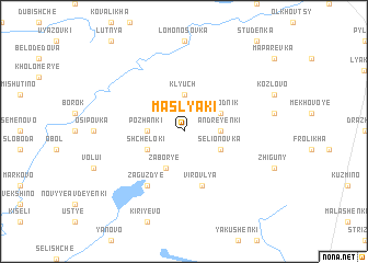 map of Maslyaki