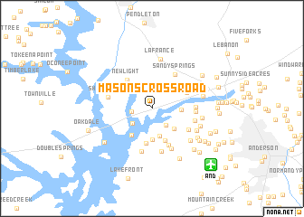 map of Masons Cross Road