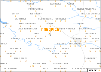 map of Mašovice