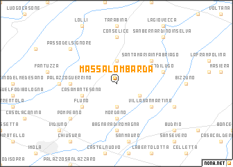 map of Massa Lombarda