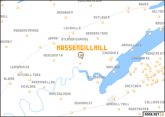 map of Massengill Mill