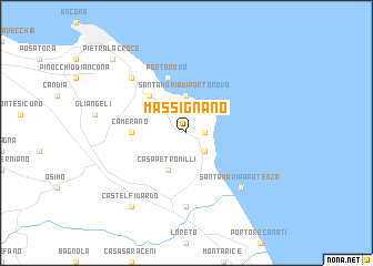 map of Massignano