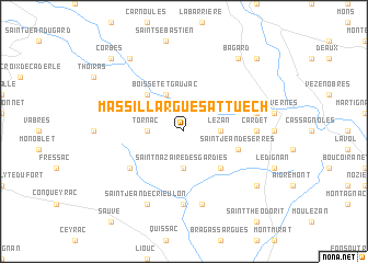 map of Massillargues-Attuech