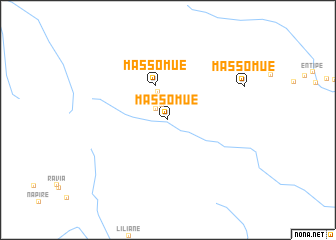 map of Massomué