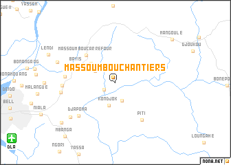 map of Massoumbou-Chantiers