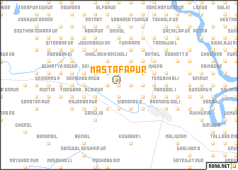 map of Mastafāpur