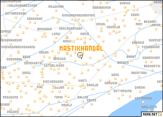 map of Masti Khān Dal