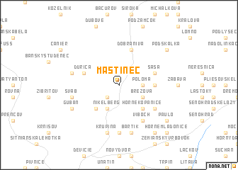 map of Mastinec