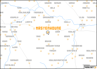 map of Masyénwouné