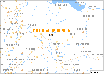 map of Mataas na Pampang