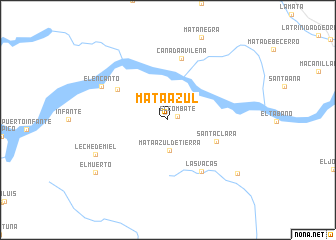 map of Mata Azul