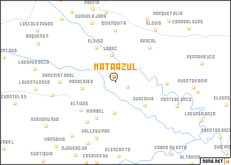 map of Mata Azul