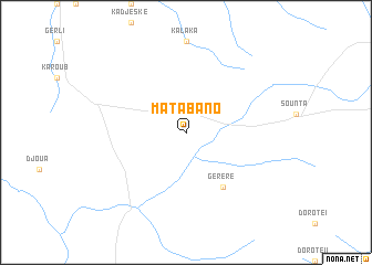 map of Matabano