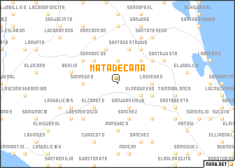 map of Mata de Caña