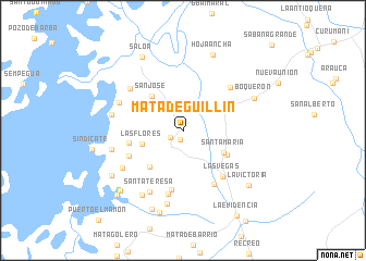 map of Mata de Guillín