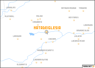 map of Mata de Iglesia