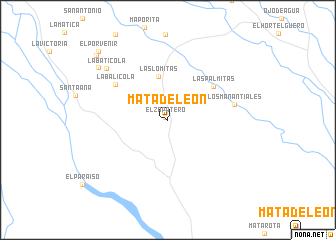 map of Mata de León