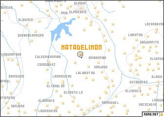 map of Mata de Limón