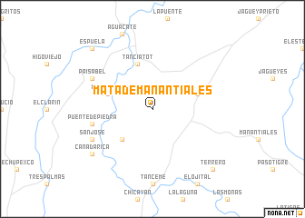 map of Mata de Manantiales