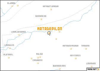 map of Mata de Pilón