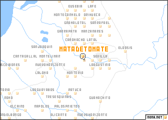 map of Mata de Tomate