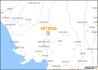 map of Matanog