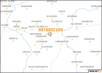 map of Mata Oscura