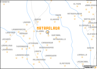 map of Mata Pelada